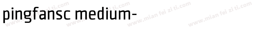 pingfansc medium字体转换